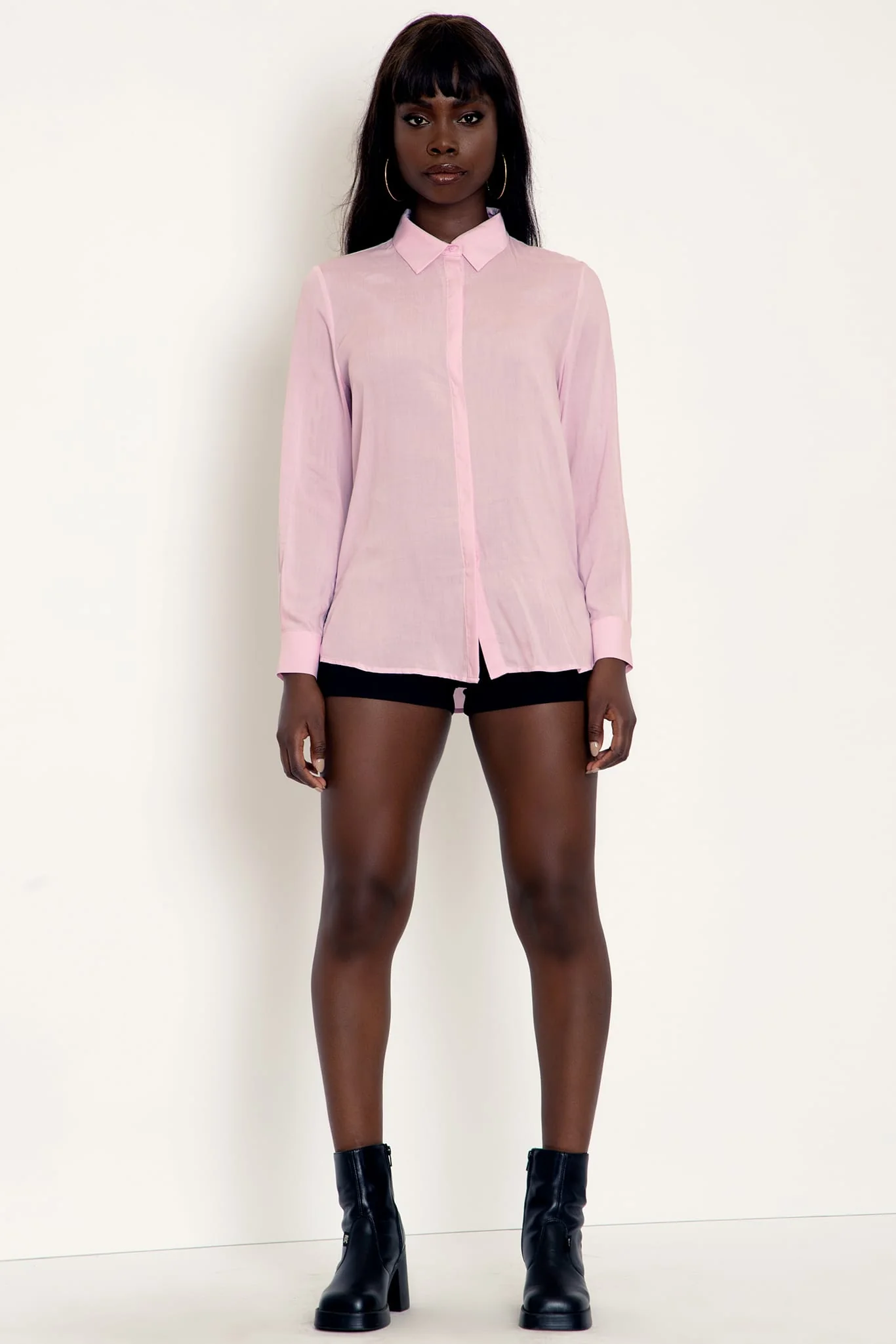 Baby Pink Button Me Up Shirt - Image 5