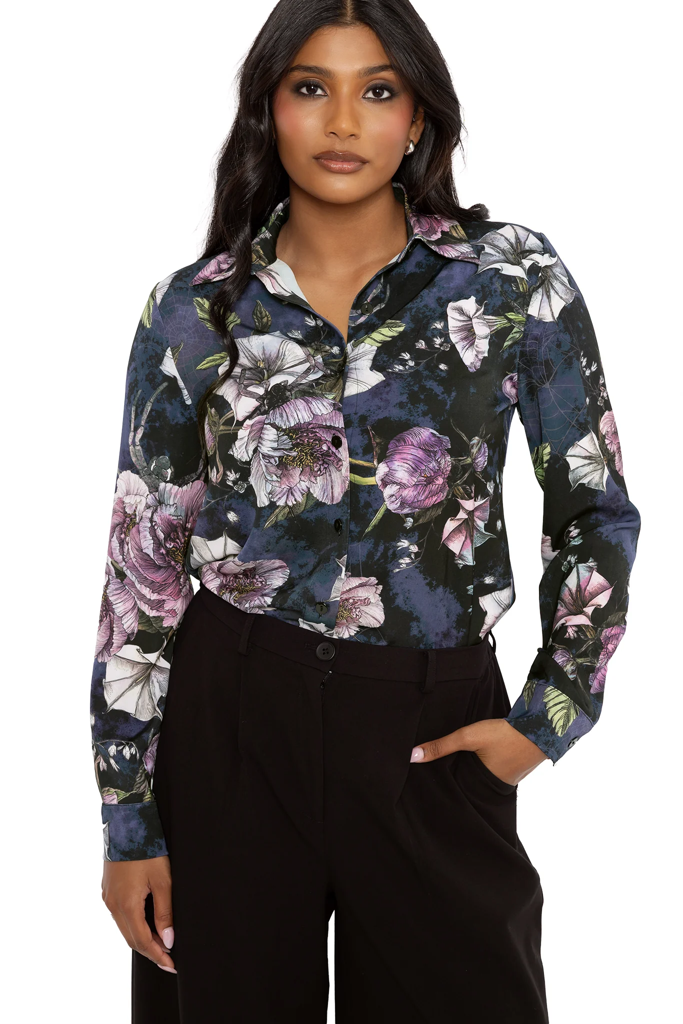 Blooming Watch Long Sleeve Button Through Shirt - Image 4