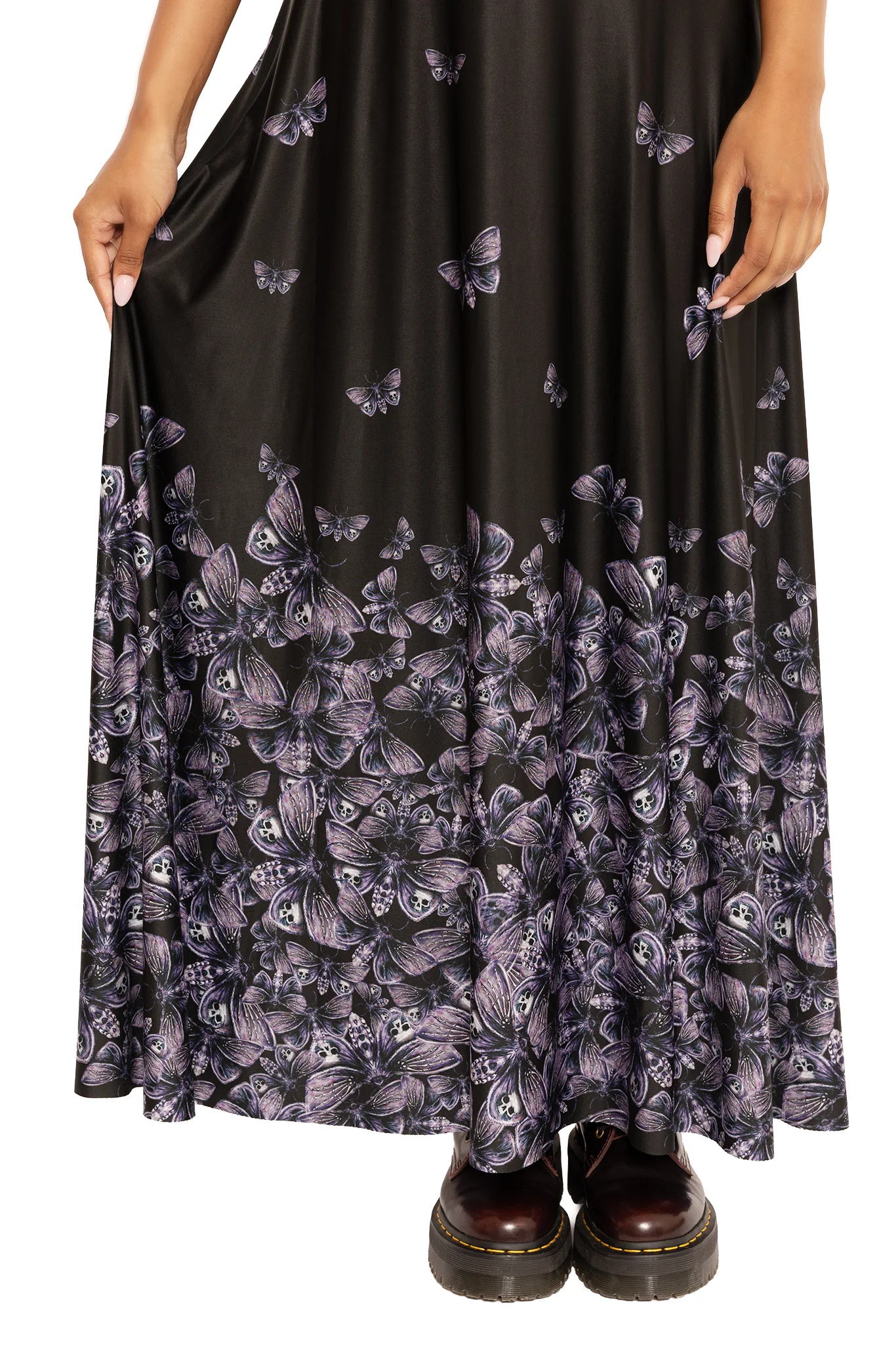 Deaths Head Hawksmoth Cap Sleeve Maxi Dress - Image 7