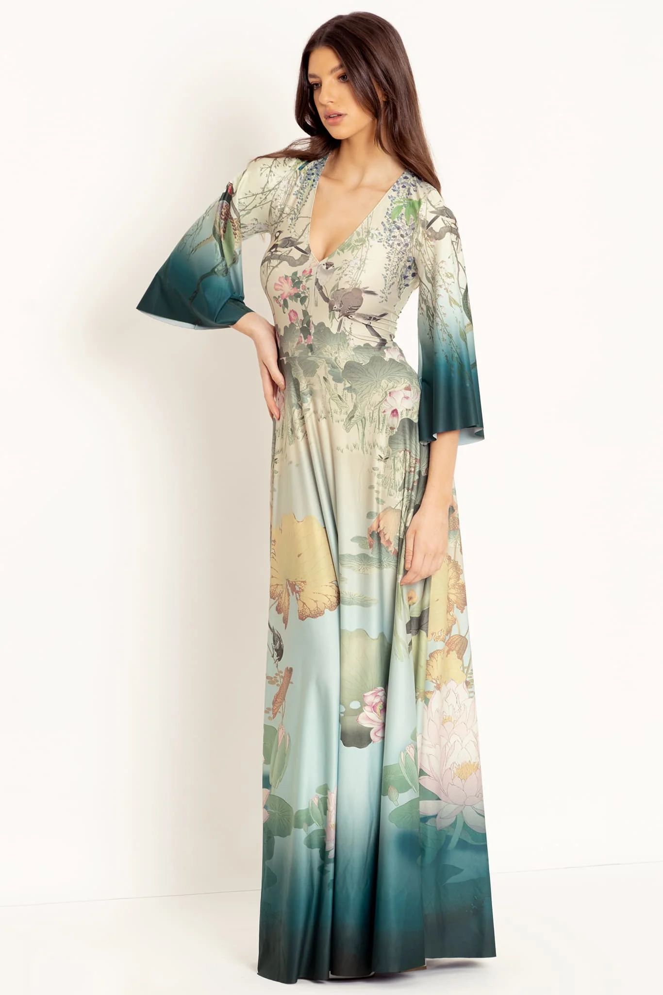 Don't Be Koi Wide Sleeve Maxi Dress - Image 3