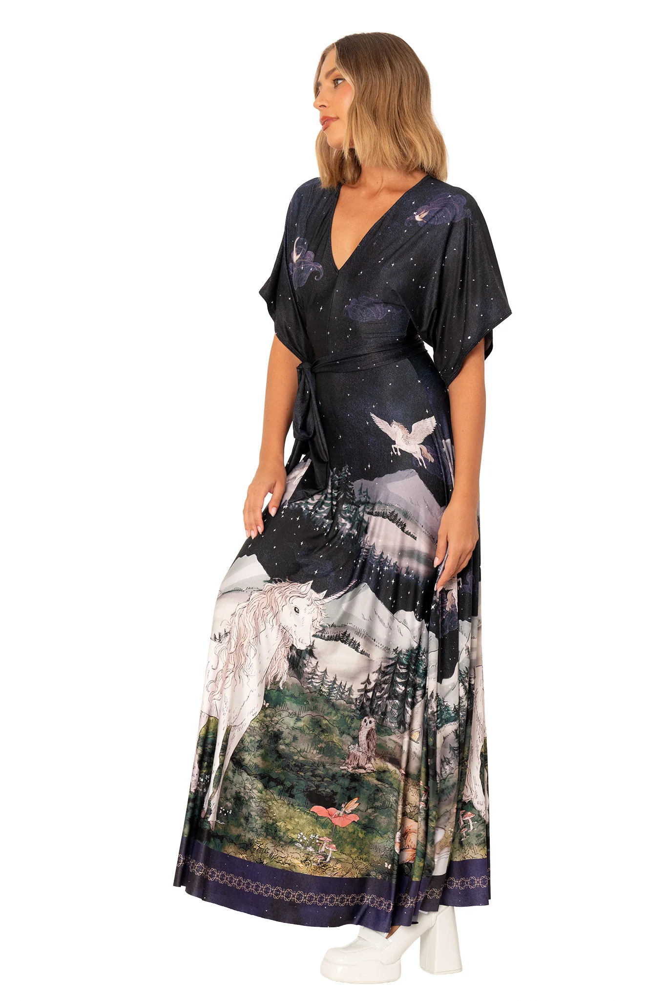 Enchanted Kimono Maxi Dress - Image 3
