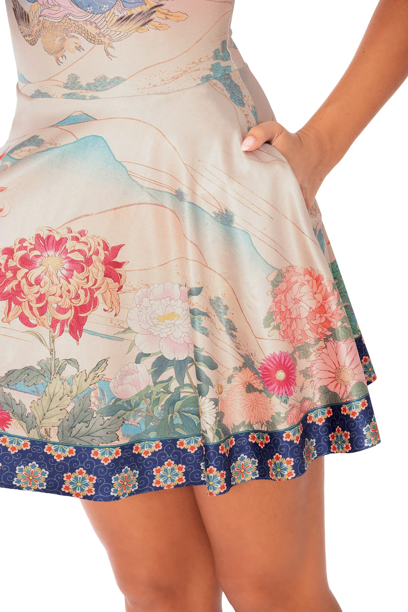 Golden Phoenix Flouncy Scoop Skater Dress - Image 8