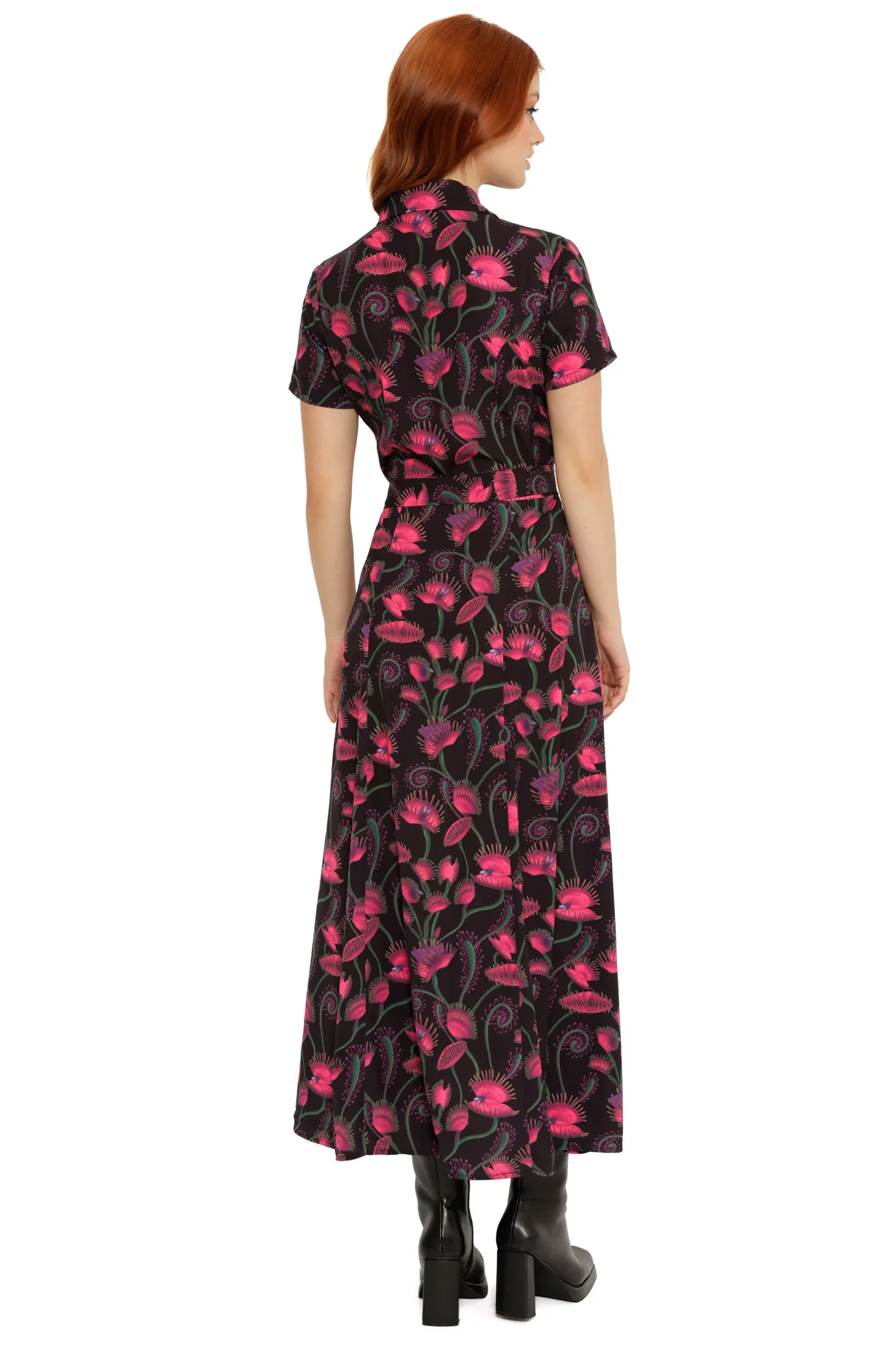 I Eat Flies Short Sleeve Maxi Shirt Dress - Image 2