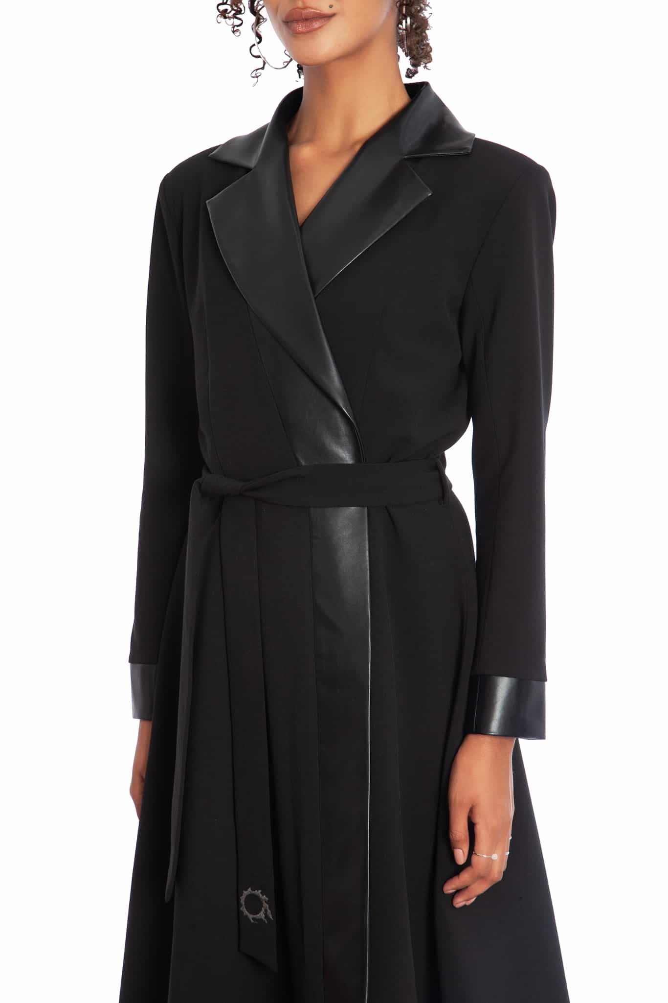 Job Icons Asymmetric Trench Coat - Image 4