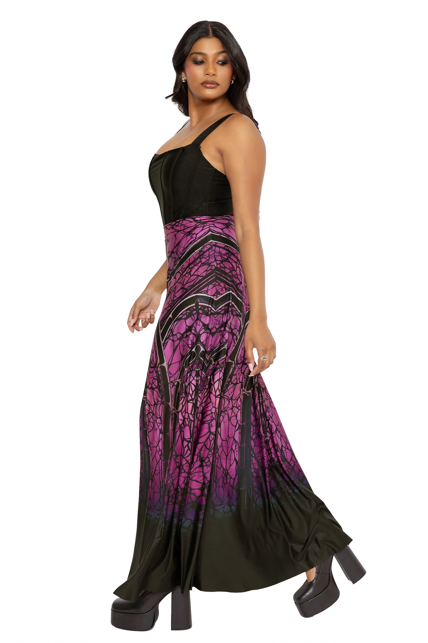 Preyer Plum Maxi Skirt - Image 3