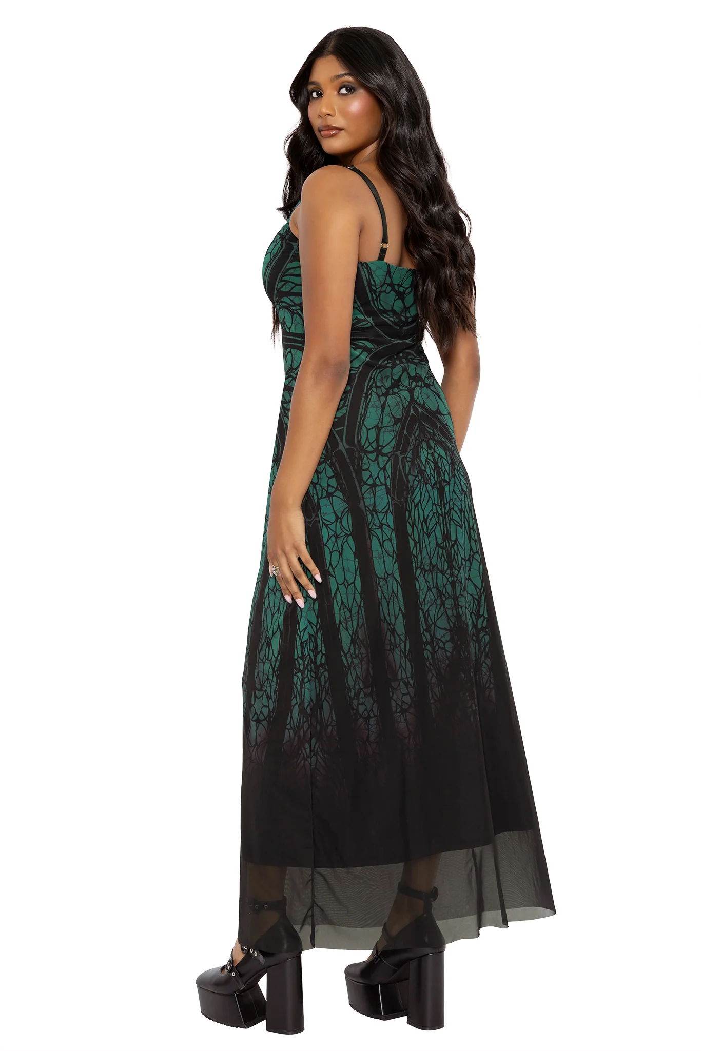 Preyer Sheer A-Line Maxi Dress - Image 6