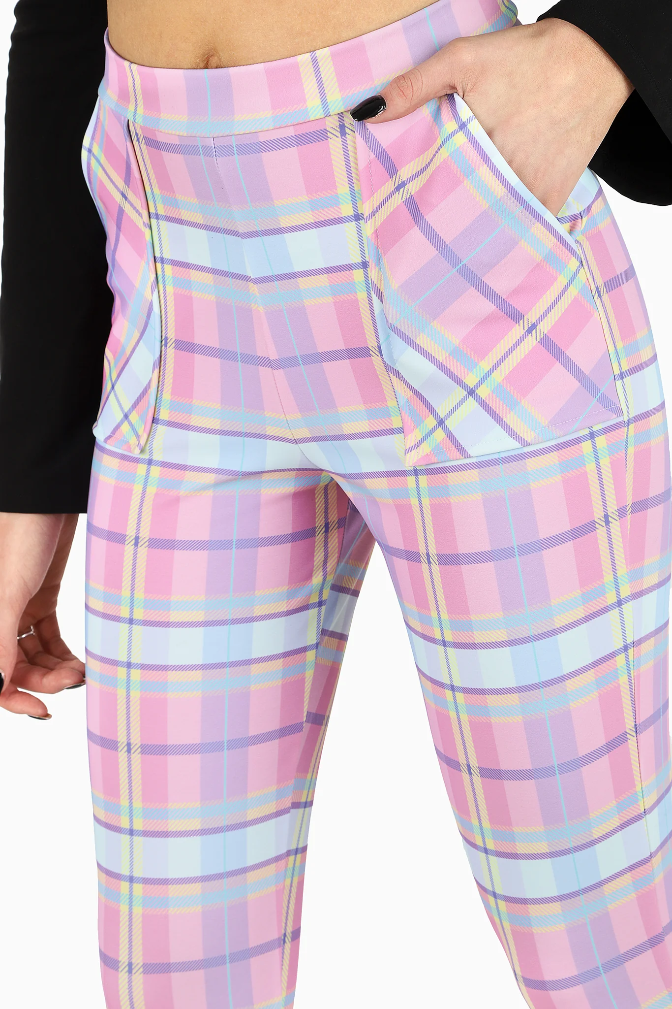 Tartan Candy Cuffed Pants - Image 6