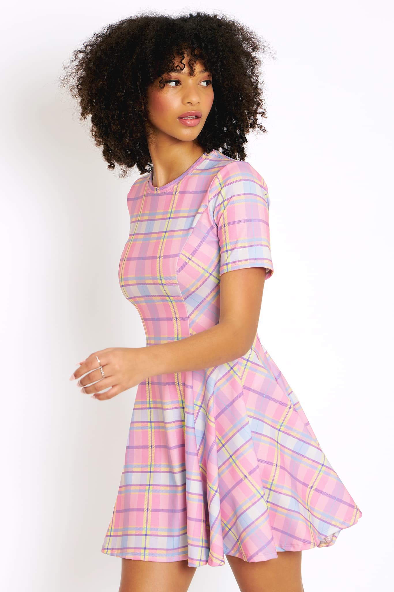 Tartan Candy Evil Tee Dress - Image 3