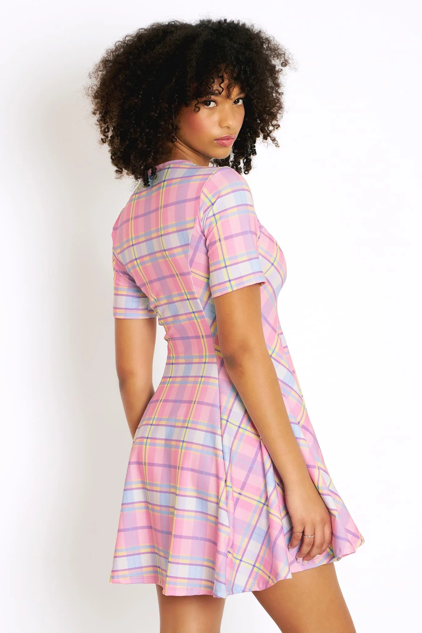 Tartan Candy Evil Tee Dress - Image 4